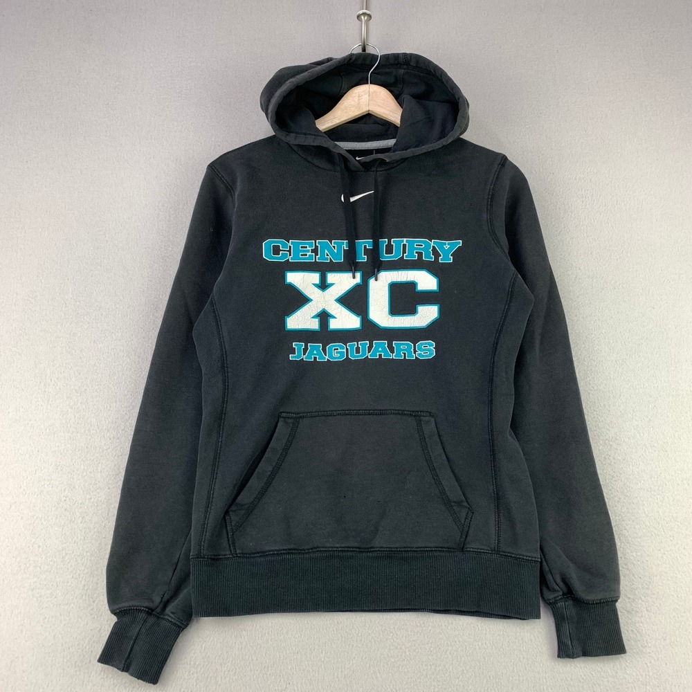 Nike Century XC Jaguars Hoodie Men Small Black Athletic Cross Country Pullover